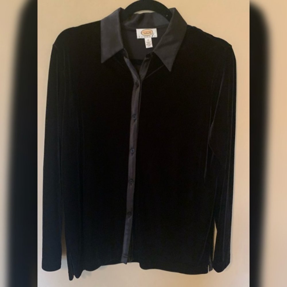 Black Talbots button-up shirt, S/P